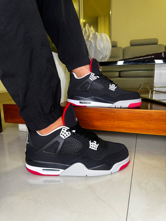 Retro 4 negra gris roja