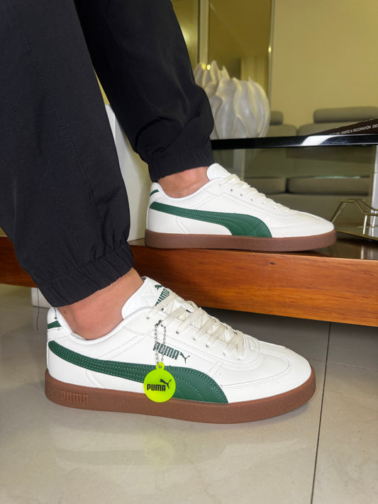 Puma club blanca verde